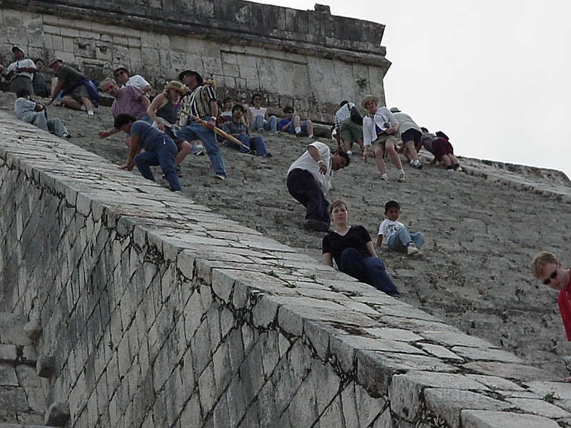 Erica On Chichen Itza Pyramid 3.jpg